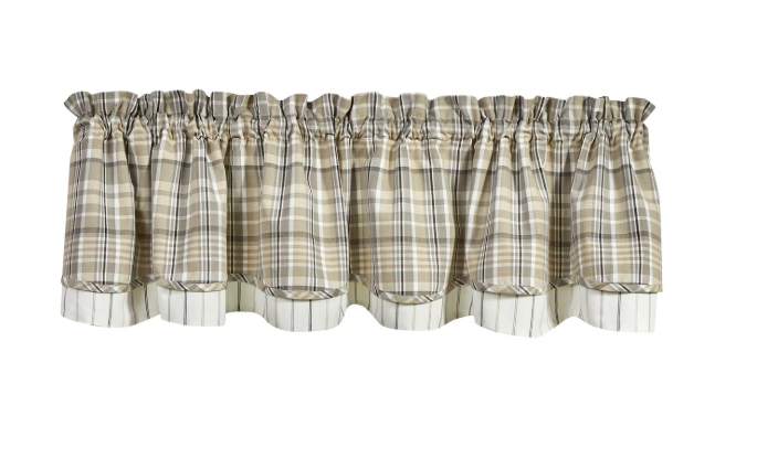 Murray Lined Layered Valance 16" L
