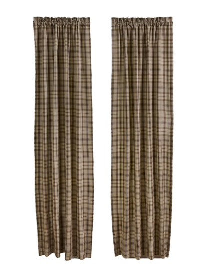 Plains Plaid Lined Panels 84" L