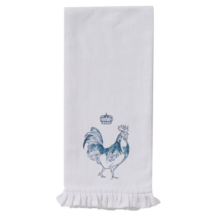 Rooster With Crown Dishtowel