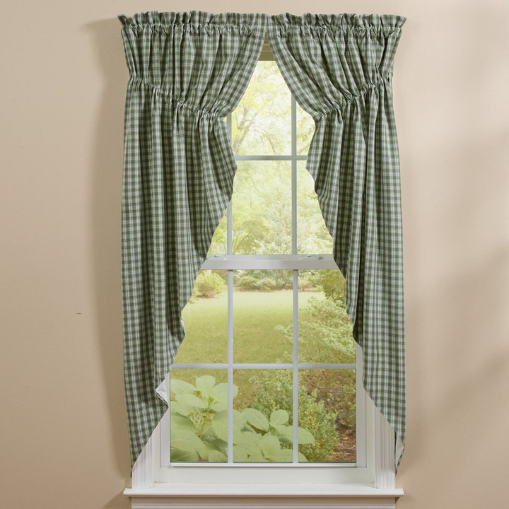 Stafford Lined Gathered Swag 63" L - Ivy