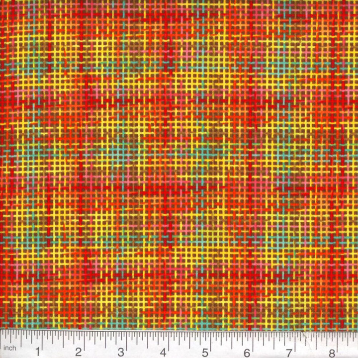Zapper Multi-Color Woven Texture Cotton Fabric