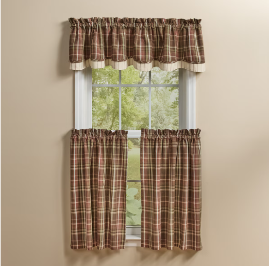 Sussex Lined Layered Valance 16" L