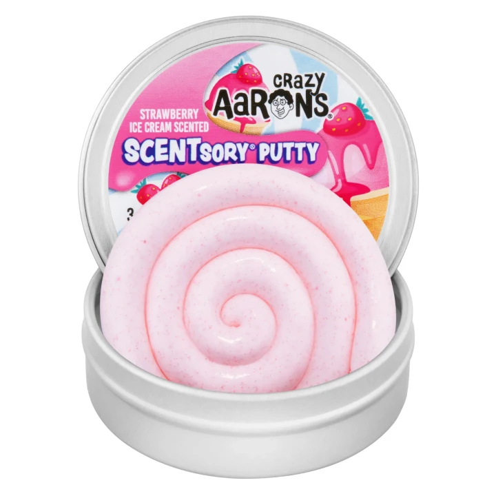 CRAZY AARONS SCENTsory® Scoopberry Strawberry Vanilla Thinking Putty® | MINI 
