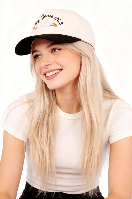"Silly Goose Club" Embroidered Two-Tone Trucker Hat