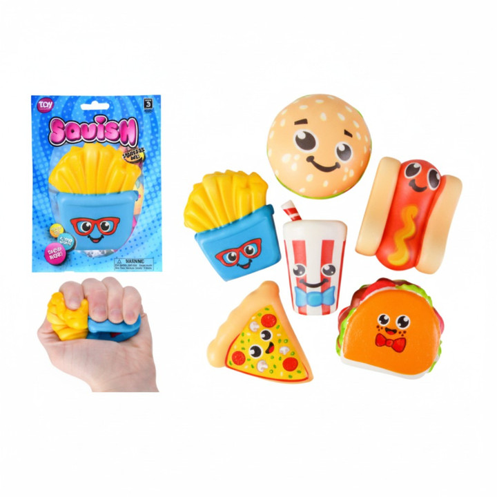 Squish Fast Food Slow Rise Foam Toy 3.75" - Assorted (Mystery)