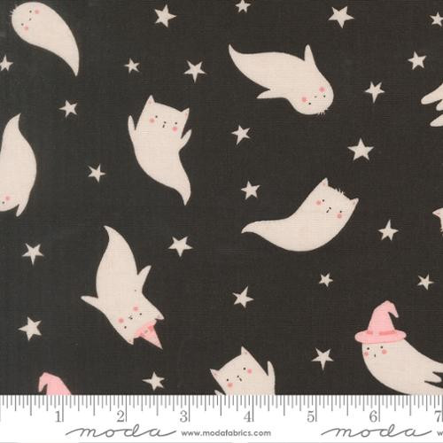 Purrs and Boos Ghost Cats Cotton Fabric