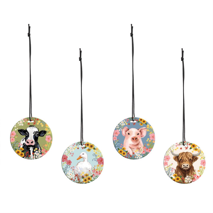 Farm Animal Vanilla Car Freshener Set of 2 – Choose Your Design