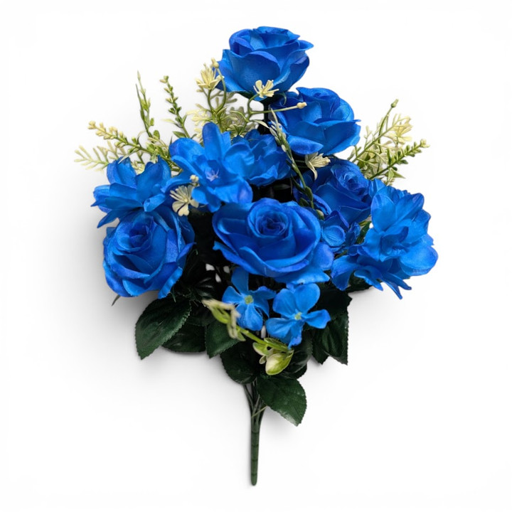 Royal Blue Rose Anemone Mixed Bush
