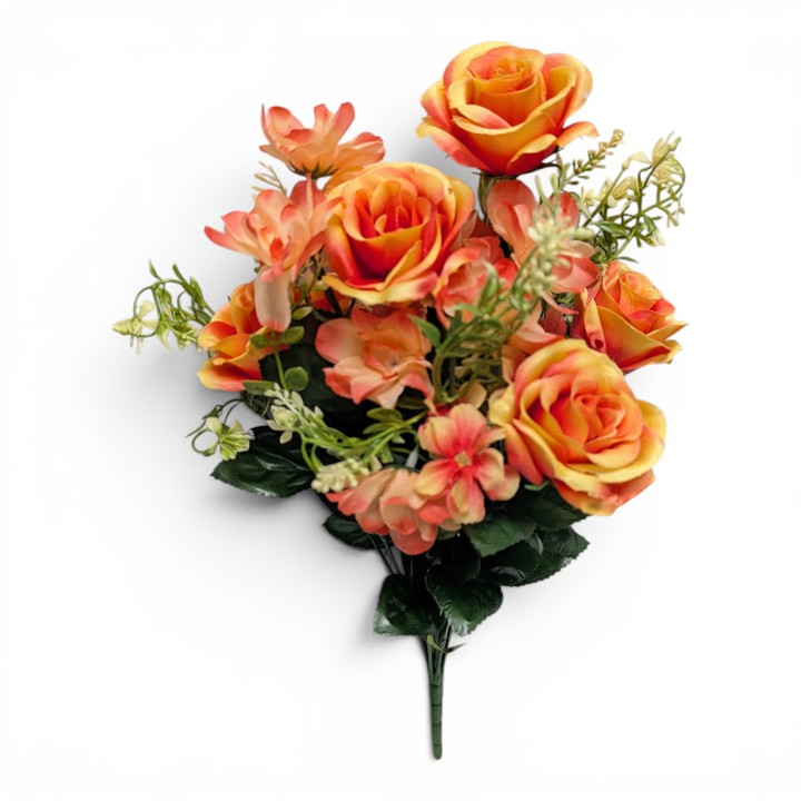 Coral Rose Anemone Mixed Bush