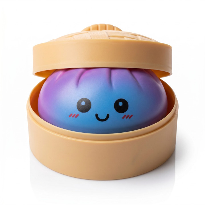 Jumbo Squishy Dumpling Fidget Toy – Mystery Surprise Color (6")
