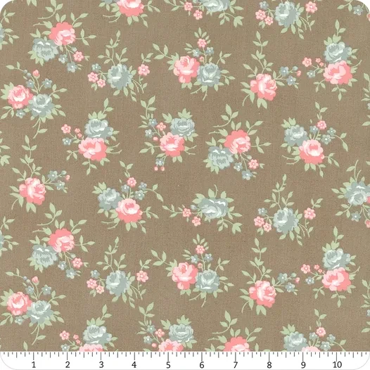 Rosemary Cottage Cedar Gather Floral Cotton Fabric