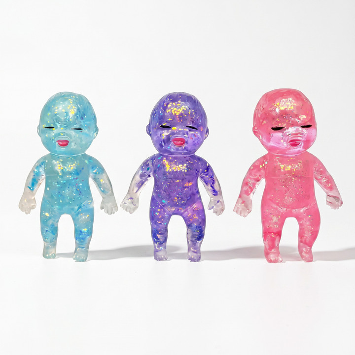 Glitter Sugar Dough Baby Doll Squishy – Mystery Color