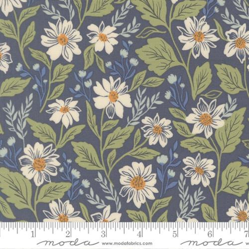 True Love Twilight Floral Daisy Cotton Fabric