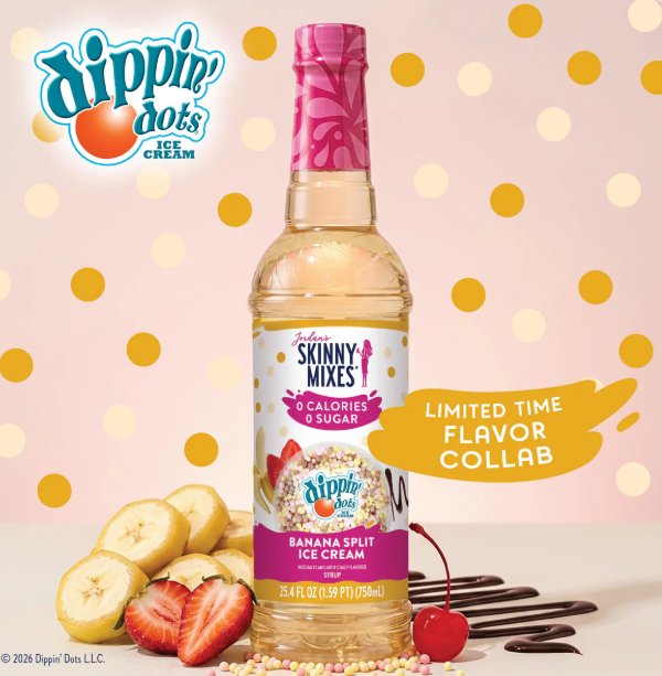 Sugar Free Dippin' Dots Banana Split Ice Cream Syrup