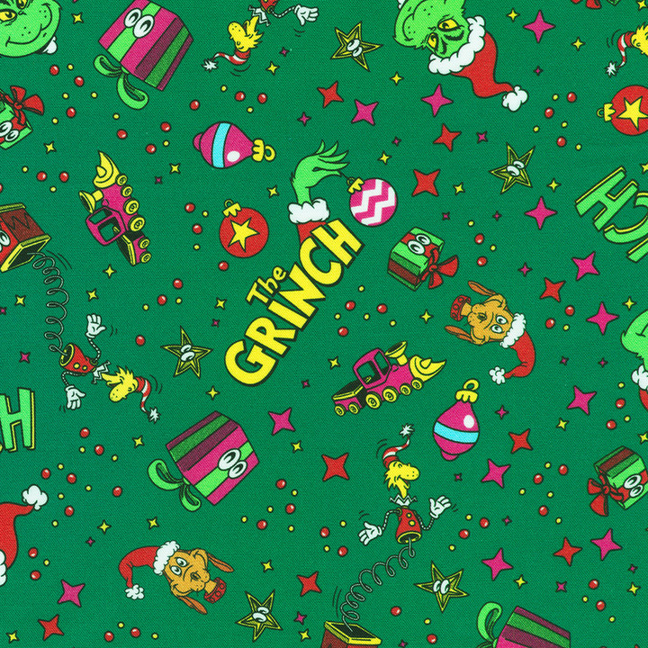 The Grinch & Max Christmas Cotton Fabric