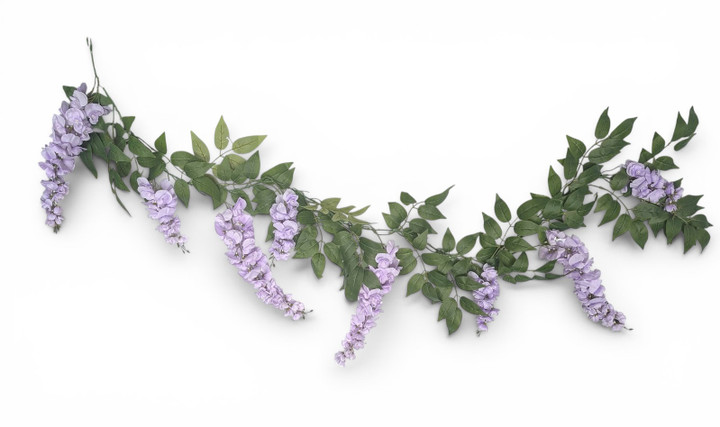6' Wisteria Garland - Light Lavender