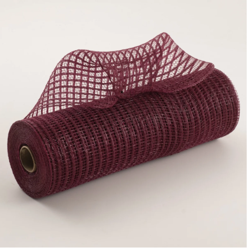 10" Burgundy Breeze Mesh Ribbon