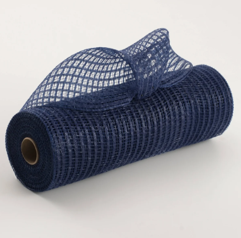 10" Navy Blue Breeze Mesh Ribbon