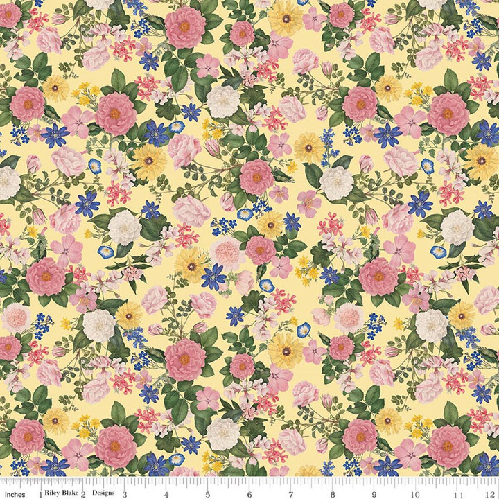Everbloom Garden Floral Cotton Fabric