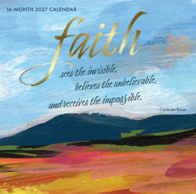 16-Month 2027 Wall Calendar - Faith