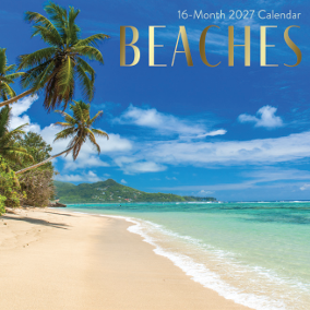 16-Month 2027 Wall Calendar - Beaches
