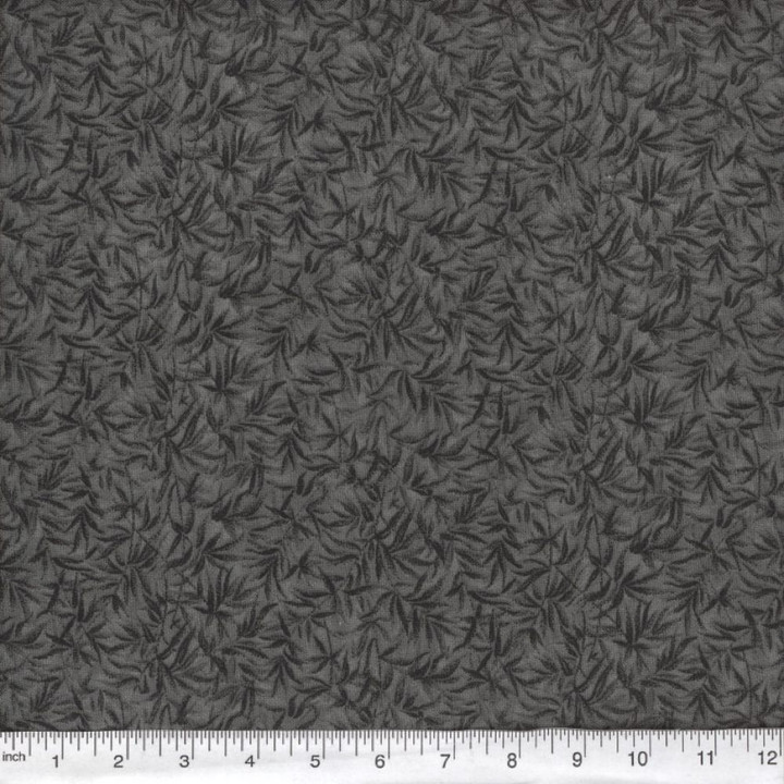 Bamboo Black Tonal Cotton Fabric