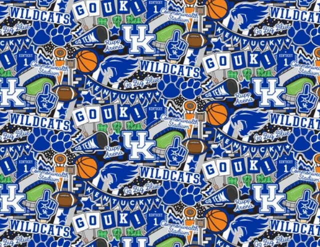 University of Kentucky "Doodle Designed by Sammy" Cotton Fabric