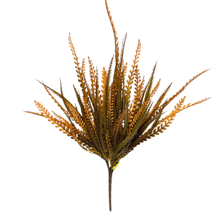 18" Blue Gray Bead Grass Bush