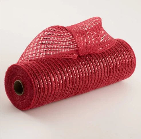 10" Metallic Red Breeze Mesh Roll