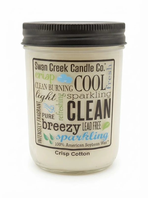 Crisp Cotton 12 oz. Pantry Jar Candle