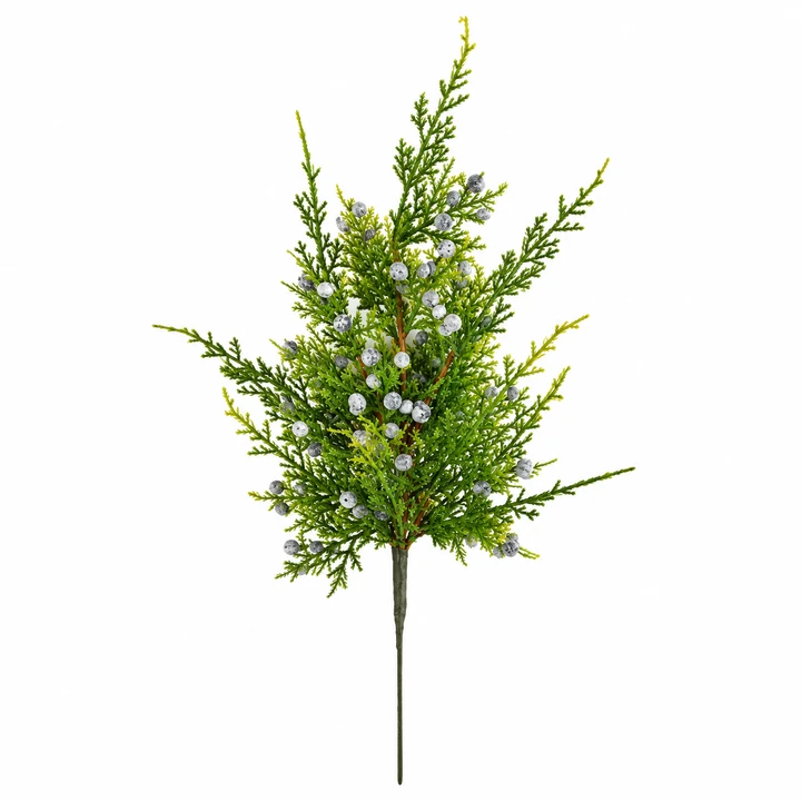 18" Juniper Spray with Berries