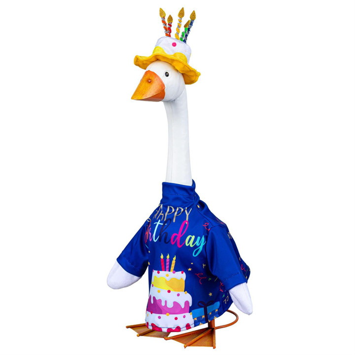 Giddy the Goose Birthday Celebration Outfit - Fits 21" Porch Goose
