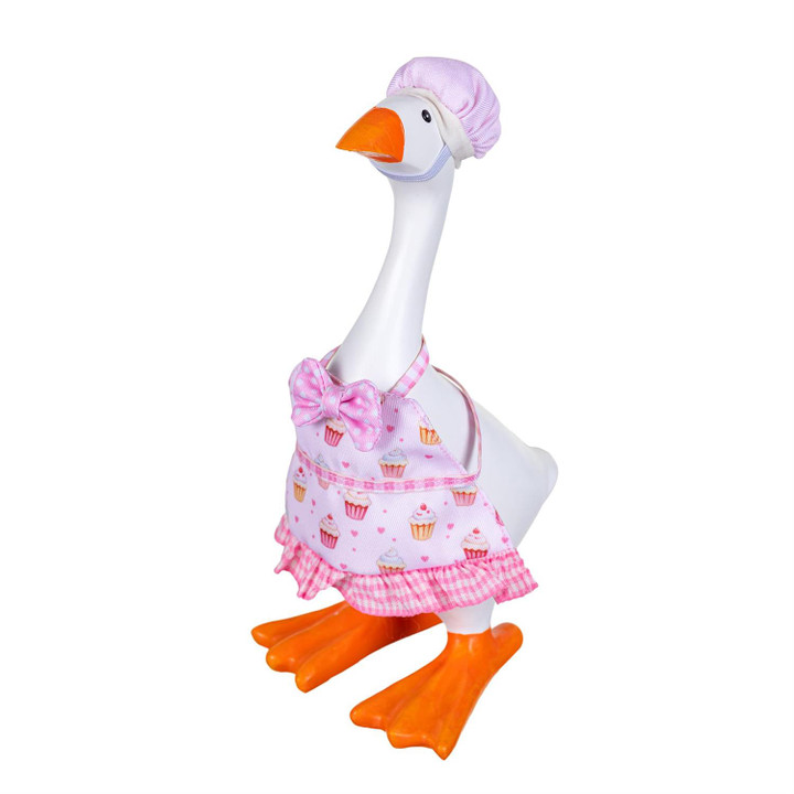 Gordy the Goose Pink Apron Baker Outfit - Fits 7" Tabletop Goose
