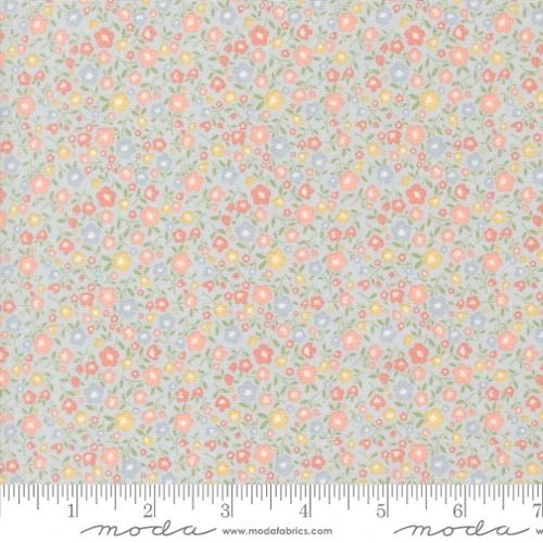 Handmade Sweetness Sky Ditsy Floral Cotton Fabric