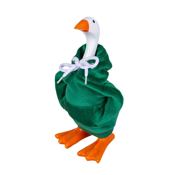 Gordy the Goose Green Hoodie - Fits 7" Tabletop Goose