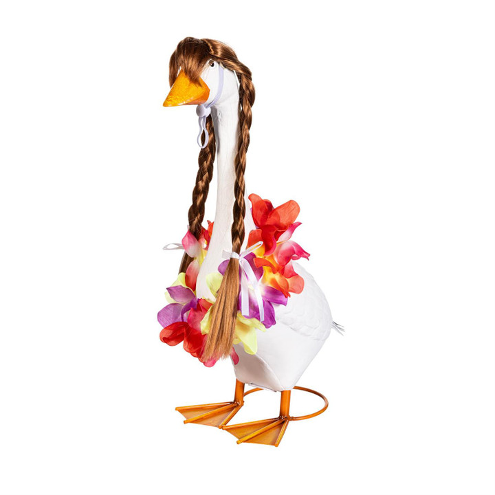 Island Paradise Wig & Lei Accessories - For Porch Goose / Porch Flamingo