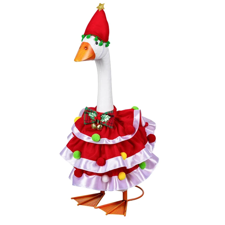 Giddy the Goose Christmas Dress Outfit - Fits 21" Porch Goose