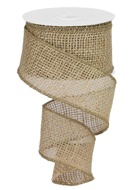 2.5" x 10yd Loose Weave Natural Burlap