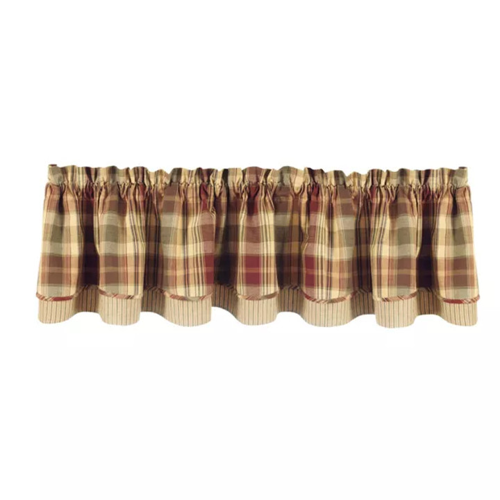 Saffron Lined Layered Valance