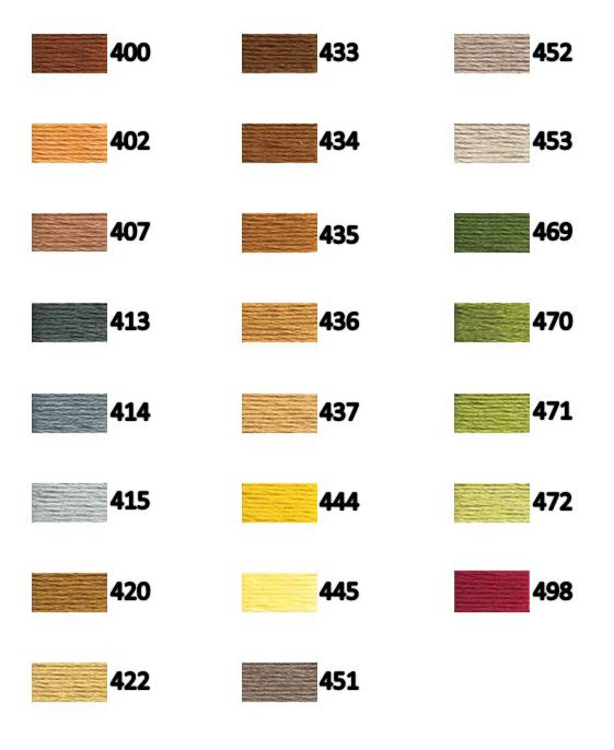 DMC Floss 400-498