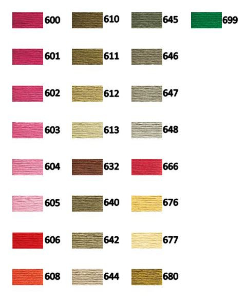 DMC Floss 600-699