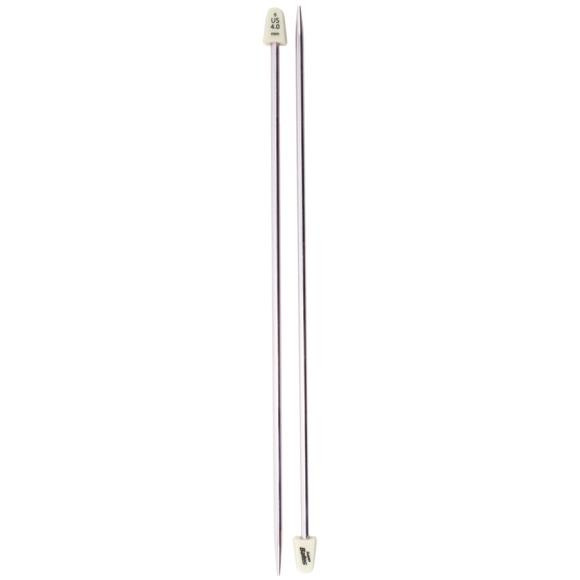 Susan Bates Silvalume Single Point Knitting Needles 10"-Size: 6/4mm