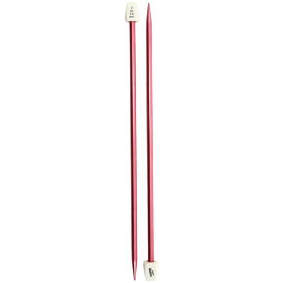 Susan Bates Silvalume Single Point Knitting Needles 10"- Size: 9/5.5mm