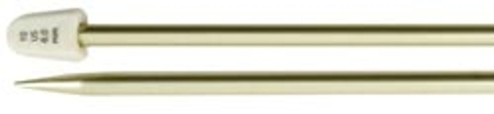 Susan Bates Silvalume Single Point Knitting Needles 10" Size 10 - Light Yellow