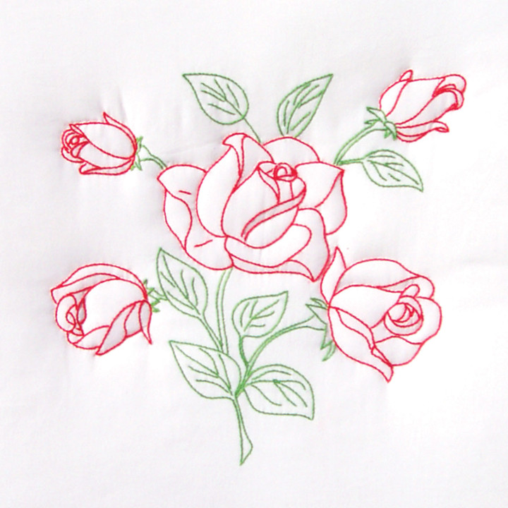 Long Stem Rose 18" Quilt Blocks