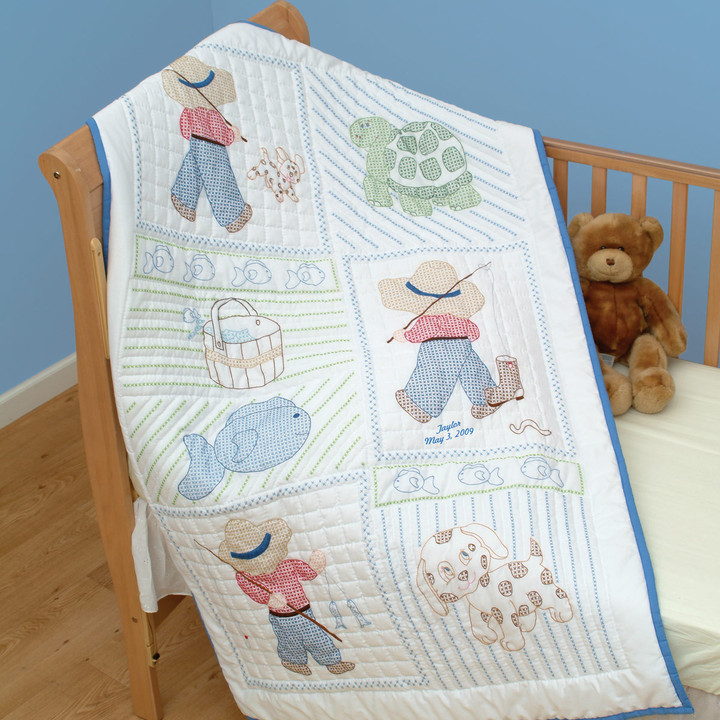 Little Boys Crib Quilt Top