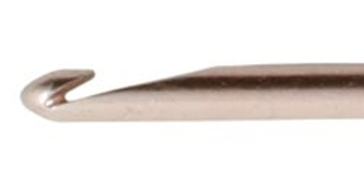 Susan Bates Silvalume Aluminum Crochet Hook 5.5" Size E4 - Salmon