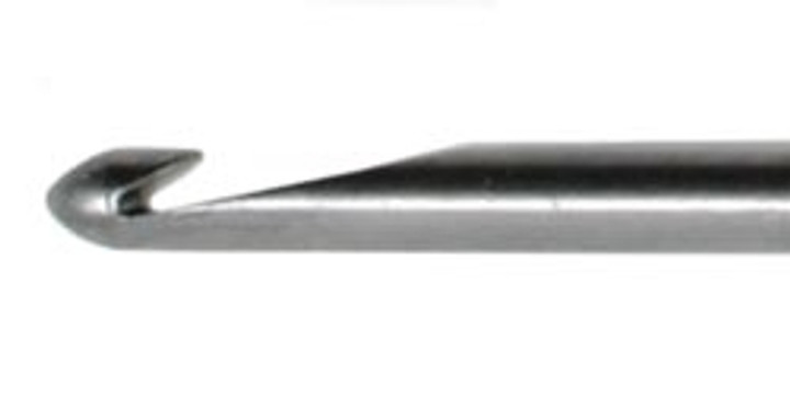 Susan Bates Silvalume Aluminum Crochet Hook 5.5" Size F5 - Steel Grey