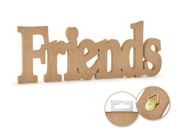 12in Word Standing Decor - Friends