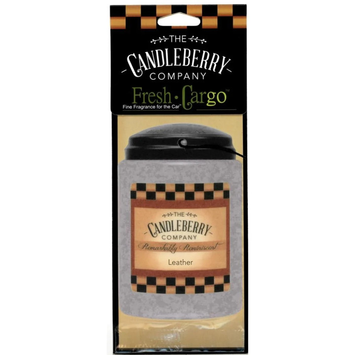 Leather - Car Air Freshener - Candleberry Co.